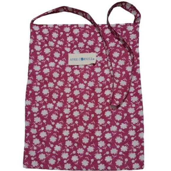 April Cornell Handbags - April Cornell Cottagecore Pink Floral Cotton Crossbody Tote Bag New Without Tags